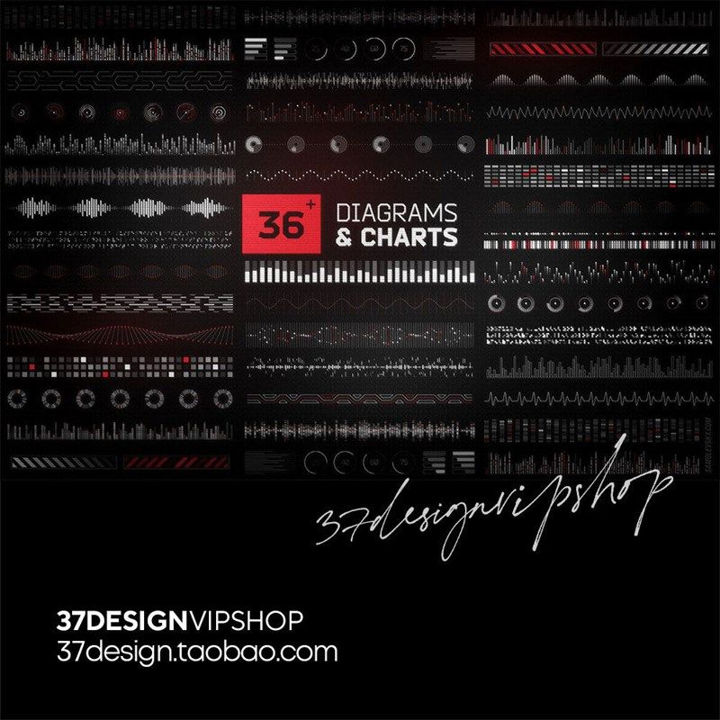 科幻HUD仪表盘信息数据图表抽象图标显示FUI屏幕UI界面设计合集,淘宝优惠券,粉丝福利购,淘宝优惠卷