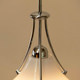 Blown glass dining room chandelier light island bauhaus style