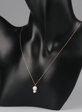 「9.5新」STAR JEWELRY海水珍珠项链18K黄金37-40cm