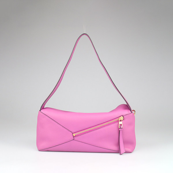 中古9新LOEWE罗意威 HOBO明亮紫牛皮单肩包A510J67X01,淘宝优惠券,粉丝福利购,淘宝优惠卷