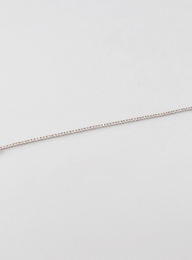 「9.5新」日本进口商品群镶钻石手链18KWG18cm