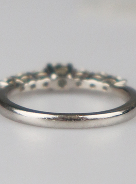 「9.5新」-圆形切工钻石戒指PT100053号