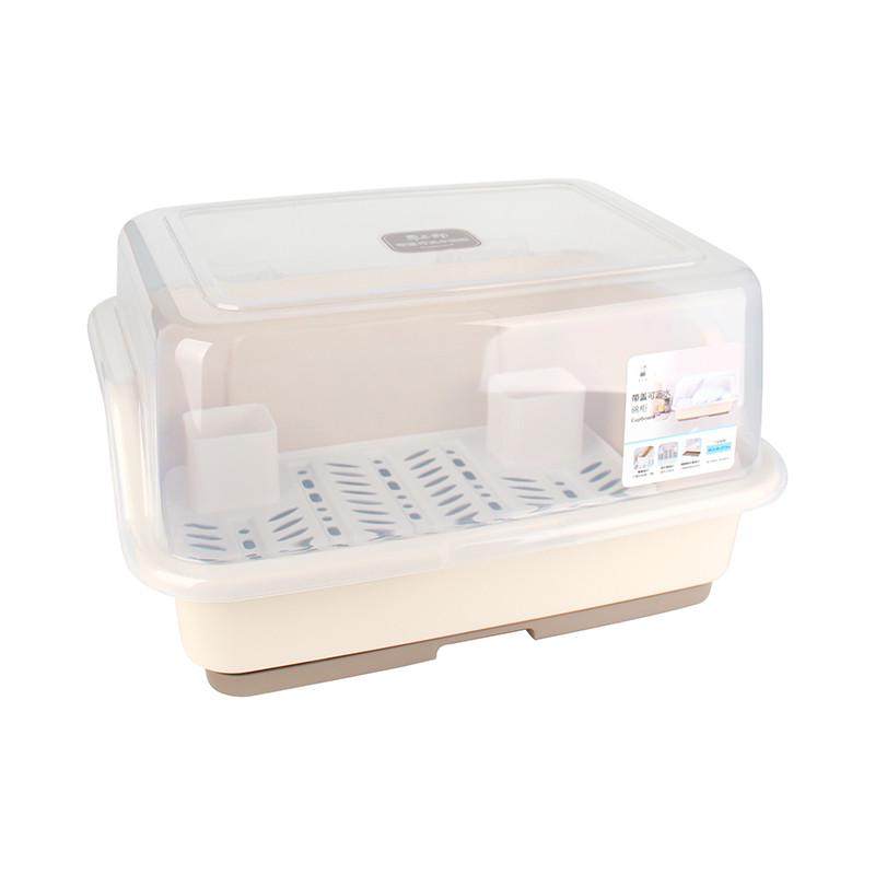 厨房沥水碗柜带盖餐具放碗碟置物架家用多功能装碗筷收纳箱,淘宝优惠券,粉丝福利购,淘宝优惠卷