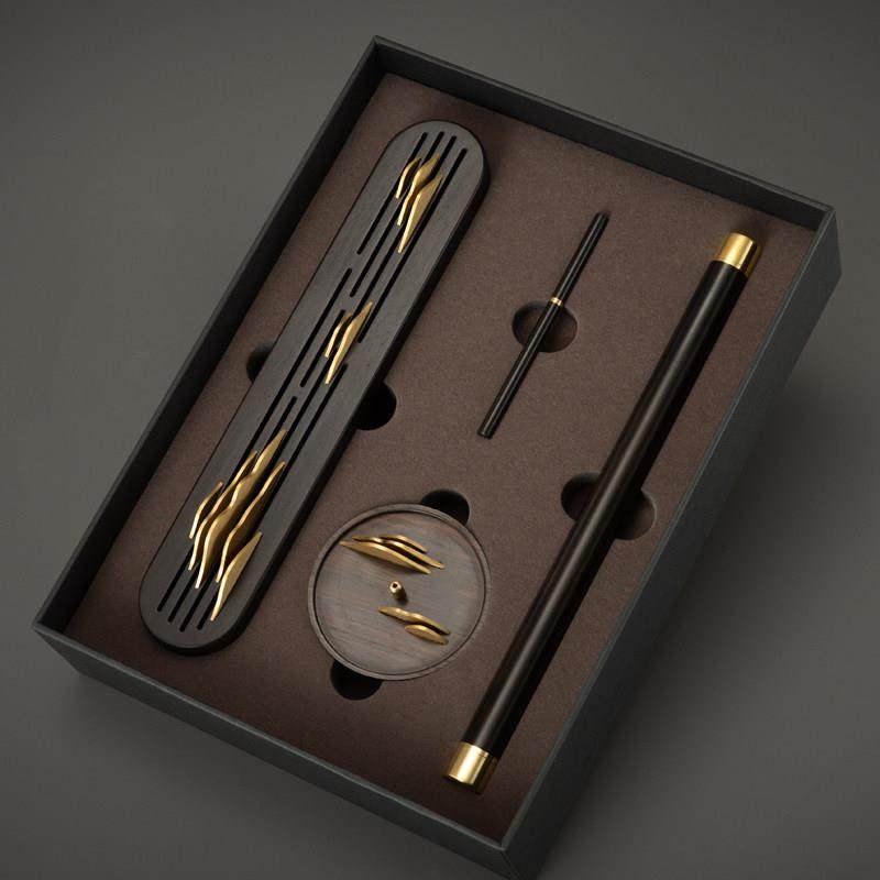 紫光檀实木质熏香礼盒套组九重山线香炉卧香盒香插沉檀香炉香礼品,淘宝优惠券,粉丝福利购,淘宝优惠卷