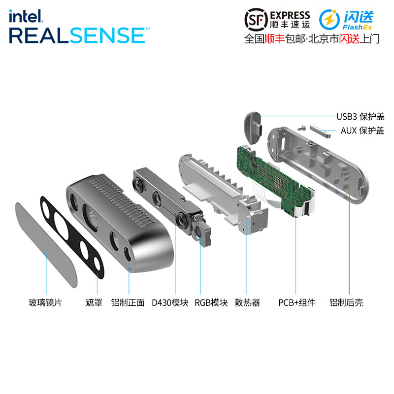 英特尔Intel RealSense全型号 D405/D415/D435/D435i/D415/D455/ - 图3