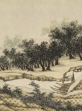 沈周东庄图册复古书法字画风景人