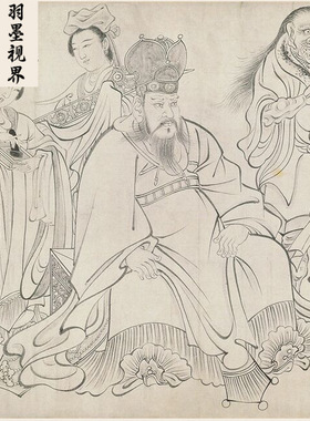 名画高清复制吴道子送子天王图国