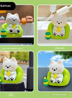 百毛原创西高地狗每日树脂饰品创意精美小雕像减压家居桌面装饰