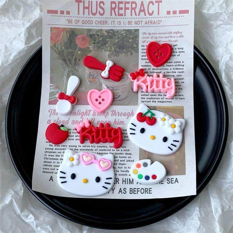 软胶KT猫无痕装饰贴粉色爱心杯贴纸果冻车贴叉子勺子奶油diy材料,淘宝优惠券,粉丝福利购,淘宝优惠卷