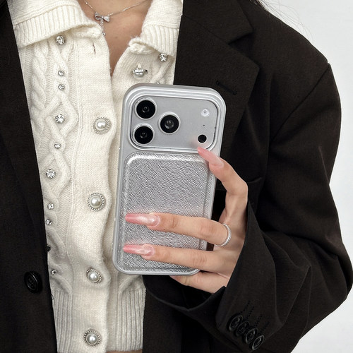 六色陨石纹适用iPhone17promax手机壳16苹果15全包14纯色13女男简约个性商务保护套防摔爆款春夏拼接个性纹理 - 图2