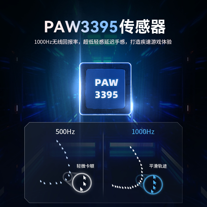 TAIDU钛度TSG608MAX无线有线蓝牙轻量化吃鸡LOL3395电竞游戏鼠标