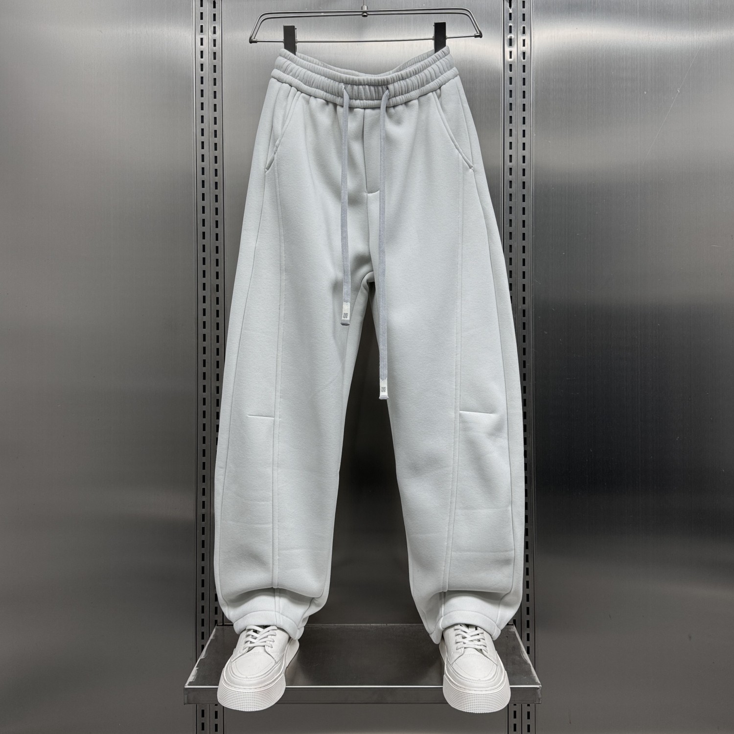 秋冬2025新款运动卫裤男士潮牌宽松休闲直筒裤纯色加绒加厚休闲裤,淘宝优惠券,粉丝福利购,淘宝优惠卷