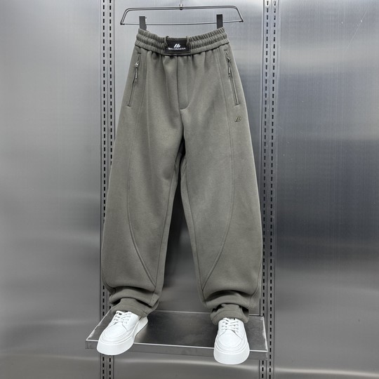 Winter thickened velvet men's trendy sports casual pants