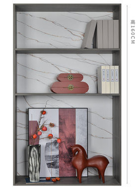 新中式样板间客厅摆件书房书柜饰品组合软装搭配假书挂画茶具套装