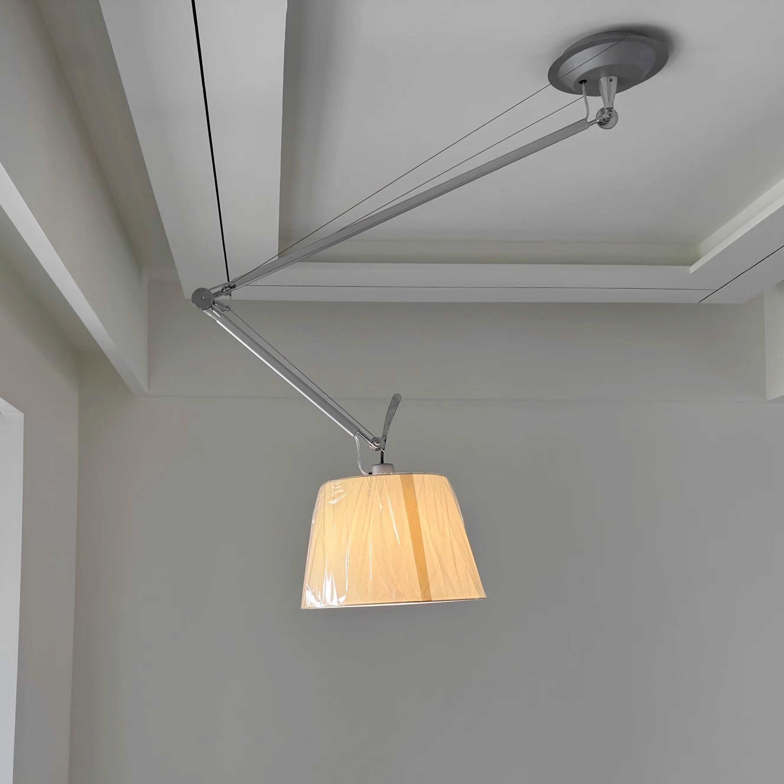 意大利中古日式折叠摇臂吊灯可移位餐厅书房卧室折叠设计师氛围灯,淘宝优惠券,粉丝福利购,淘宝优惠卷