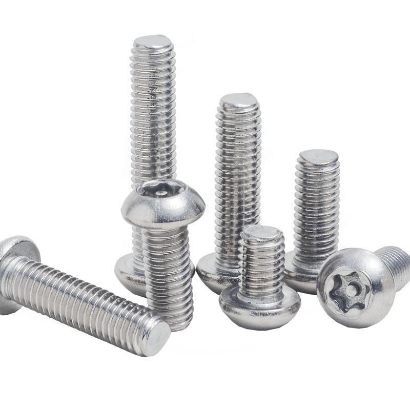 304不锈钢半圆头梅花防盗螺丝特种螺钉盘头带柱异形螺栓 M3M4-M12 - 图1
