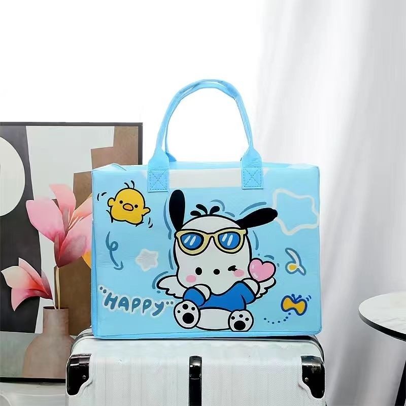 新款毛毡旅行包收纳袋手提包可爱大容量行李包卡通拉杆箱供应链,淘宝优惠券,粉丝福利购,淘宝优惠卷