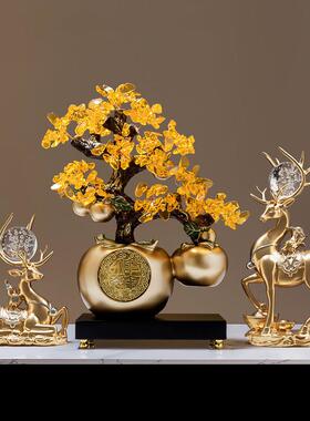 引进财富宝鹿酒柜装饰客厅2025新入口电视柜装饰轻奢高端乔迁礼物