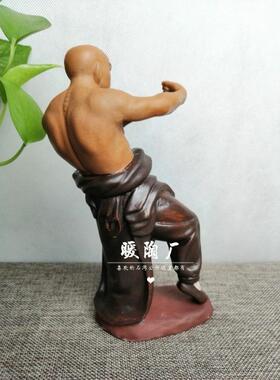 石湾公仔陶瓷人物鲁智深武术醉拳李小龙少林功夫盆景假山装饰摆件