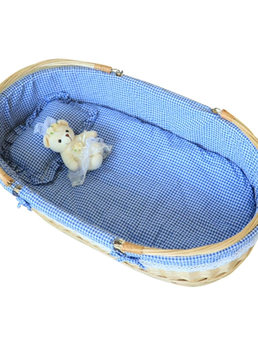 Качалка, детская колыбель для новорожденных, портативная корзина из натурального дерева