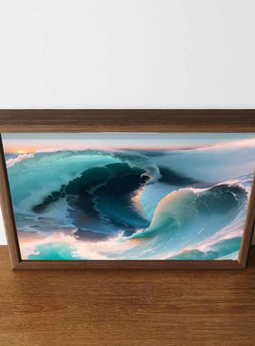 浪里个坤搞笑海景装饰画蔡徐坤肖像挂画鸡你太美ikun创意摆件礼物