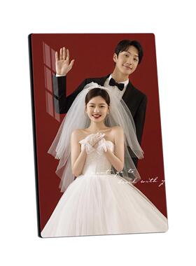 9opu批发结婚照挂墙洗照片水晶婚纱照相框大尺寸照片放大打印组合