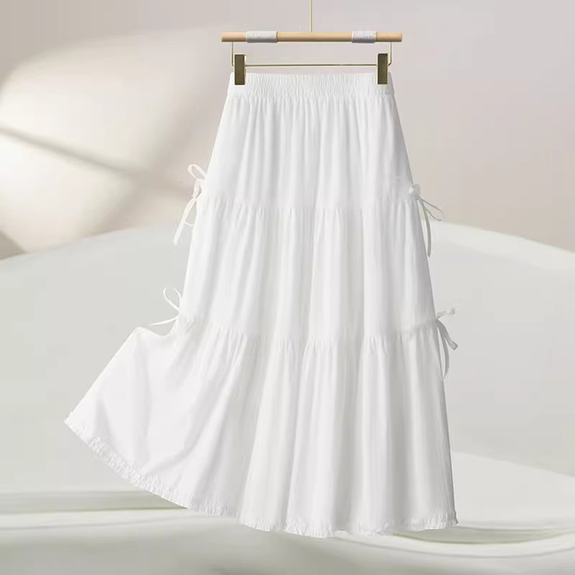 LaChapelle elastic waist bow cake skirt