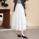 La Chapelle white lace skirt new spring and summer style