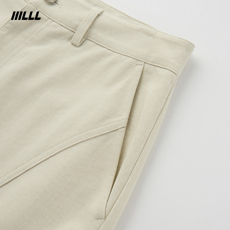 IIILLL童锦程休闲裤子男秋冬2025新款解构阔腿弯刀裤多口袋工装裤,淘宝优惠券,粉丝福利购,淘宝优惠卷