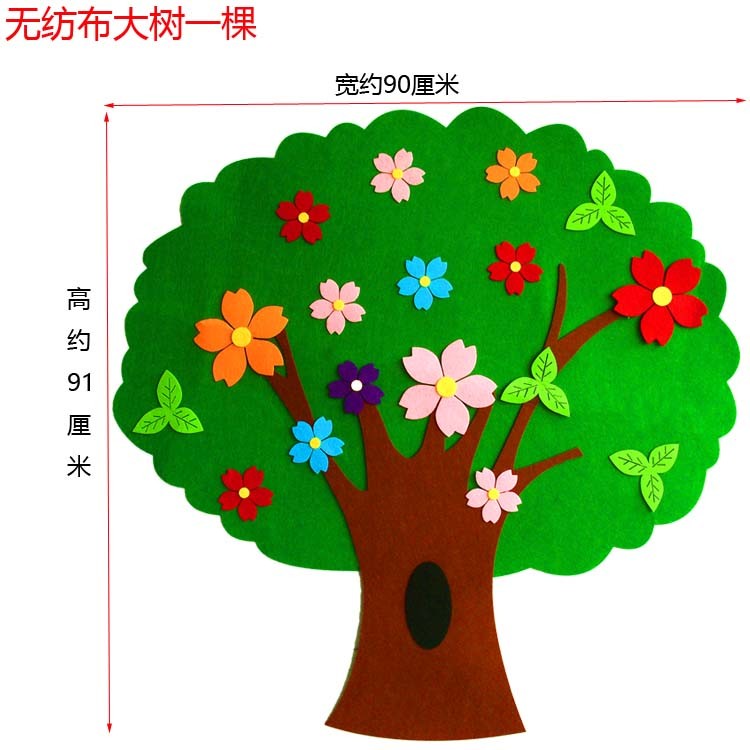 幼儿园教室早教超大树装饰墙贴立体黑板报公开课舞台布置环创材料