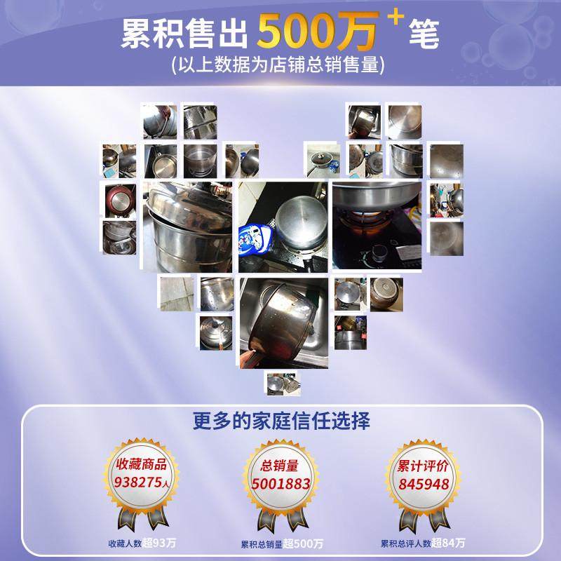 兔力不锈钢清洁膏家用焦渍厨房清洁剂洗锅底黑垢去除强力除锈神器,淘宝优惠券,粉丝福利购,淘宝优惠卷