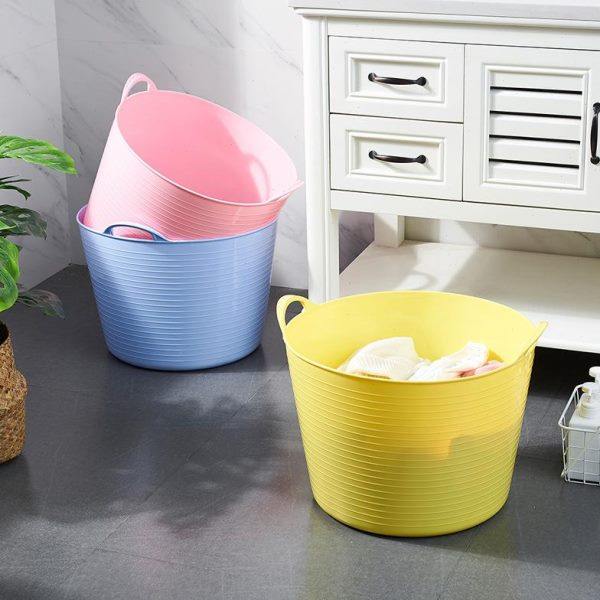 Extra-size dirty clothing basket plastic dirty clothing basket dirty clothing basket laundry basket toy storage bucket storage basket children's bath bucket