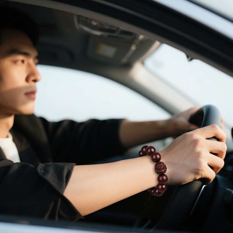 月印百川小叶紫檀抱球貔貅手串 男女款高油高密佛珠手串,淘宝优惠券,粉丝福利购,淘宝优惠卷