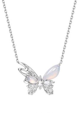 2025新款月光蝴蝶项链送女友生日礼物ins精美高品质礼品独特锁骨