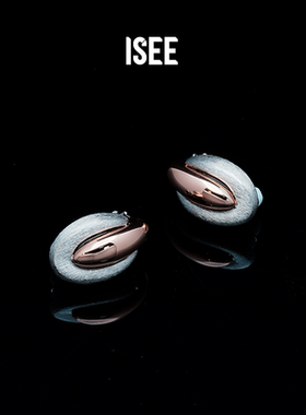 ISEEJewelry现货·拼色耳夹无耳洞大气职场欧美气质款