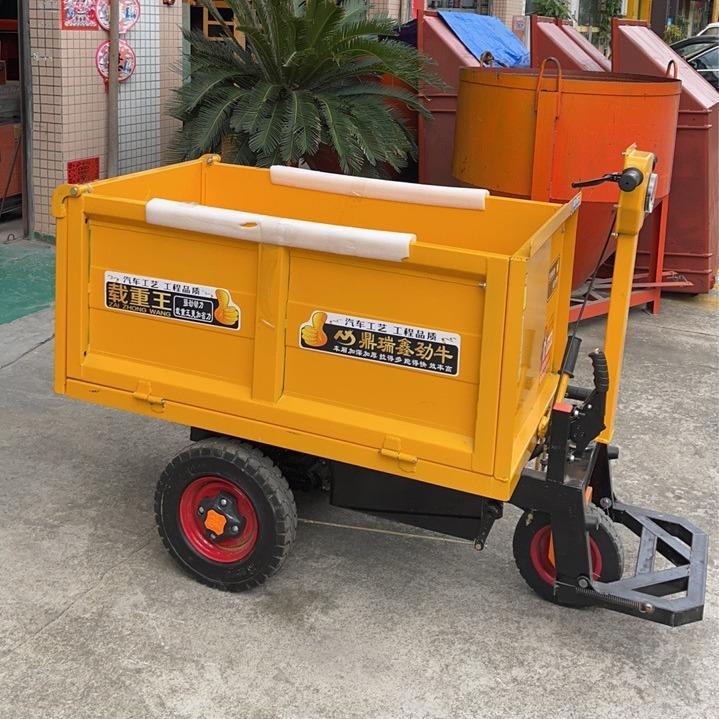 建筑工地电动斗车小型电动拉砖车灰斗车方斗车混凝土机械道路机 - 图0