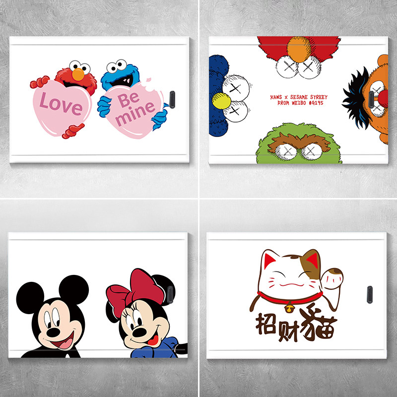 超萌电表箱自粘贴纸配电箱个性极简消防栓贴纸可定制可爱装饰画,淘宝优惠券,粉丝福利购,淘宝优惠卷