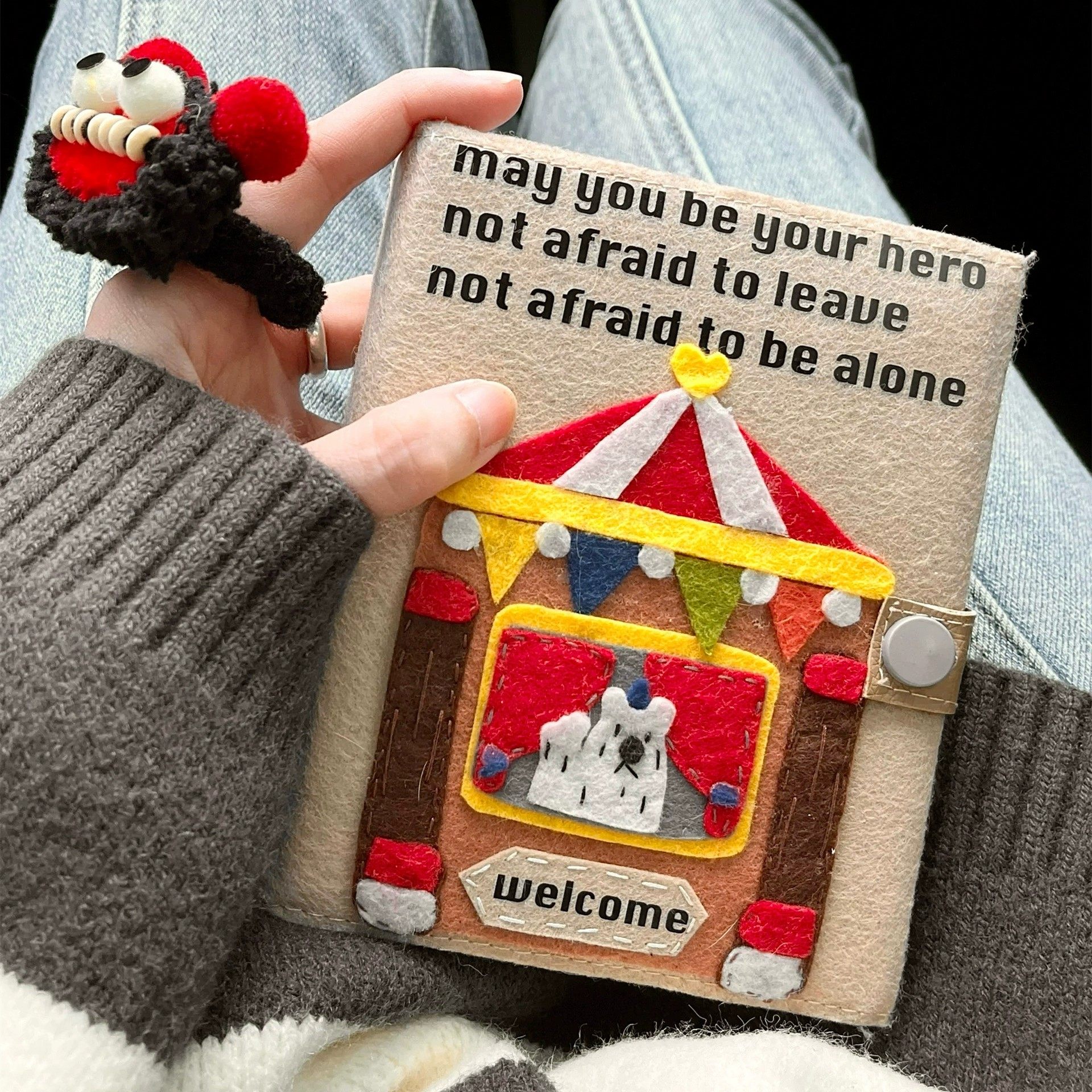 小红书同款马戏团不织布卡册拍立得相册三寸照片收纳册收藏手账本,淘宝优惠券,粉丝福利购,淘宝优惠卷