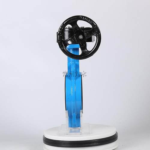 D371X-10Q蜗轮对夹式蝶阀球墨铸铁对夹蝶阀水用对夹蝶阀铁板蝶阀 - 图2