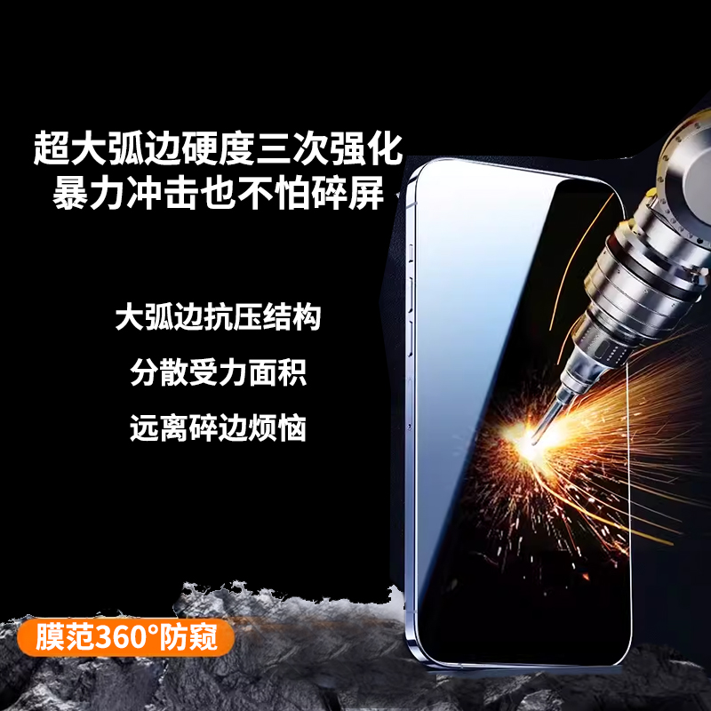 适用于OPPOreno11钢化膜reno12pro防窥膜reno9pro防摔reno5新款reno3+保护reno6手机膜曲屏reno12水凝膜reno4 - 图1