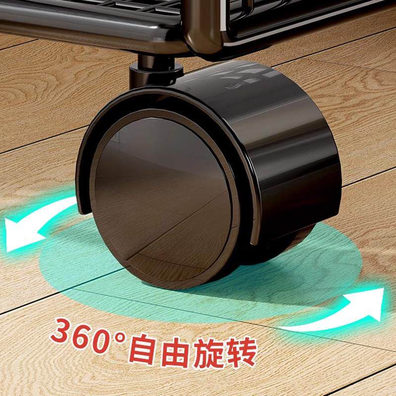 Host bracket rack computer mobile chassis touch base cooling double-layer lower chassis placement cabinet double-layer storage rack