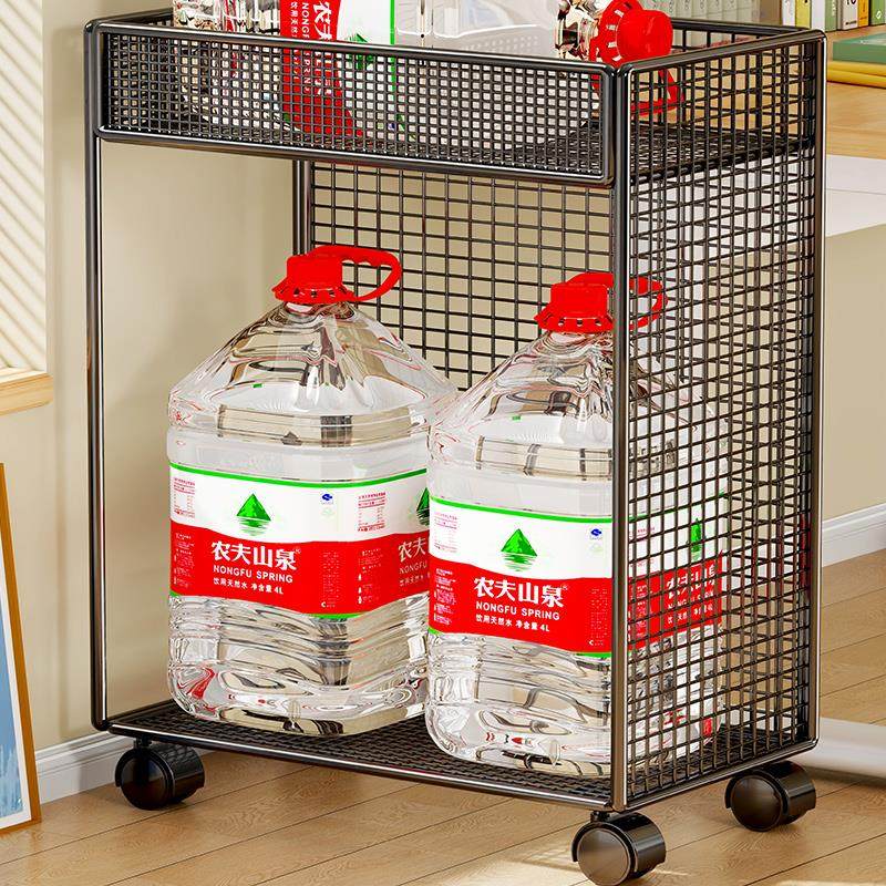 Host bracket rack computer mobile chassis touch base cooling double-layer lower chassis placement cabinet double-layer storage rack