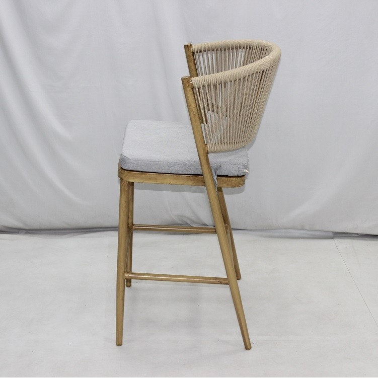 户外藤编吧台椅室外餐厅咖啡店高脚绳编靠背户外吧椅休闲吧椅,淘宝优惠券,粉丝福利购,淘宝优惠卷