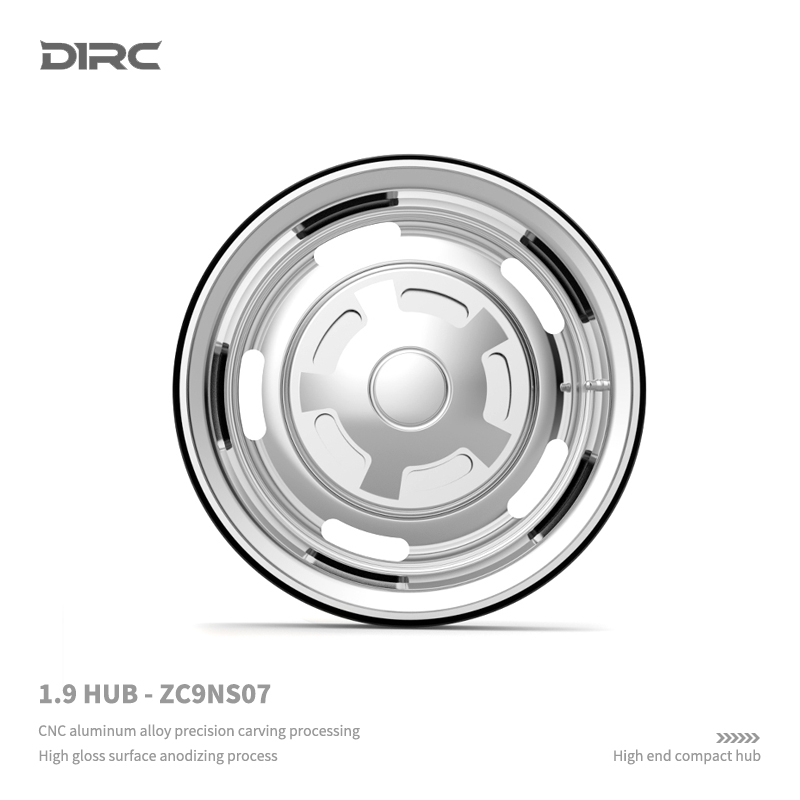 D1RC 1.9寸金属攀爬车电镀复古镜面轮毂 新款TRX4 (ZC9NS07) - 图3