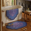 New Chinese style light luxury bathroom water-absorbent non-slip floor mat