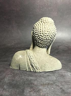 冬官手作 水泥鱼缸造景装饰 佛像佛头系列水族仿真石像装饰摆件