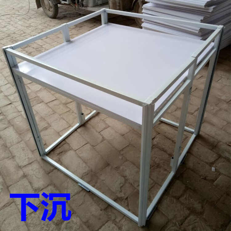 台商促销堆头陈列场新款桌促销货架展铁质花车折叠堆超市地广告