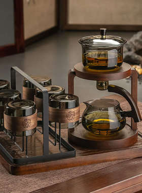 新中式高档茶桌摆件茶几装饰客厅办公室懒人茶具套装乔迁生日礼物