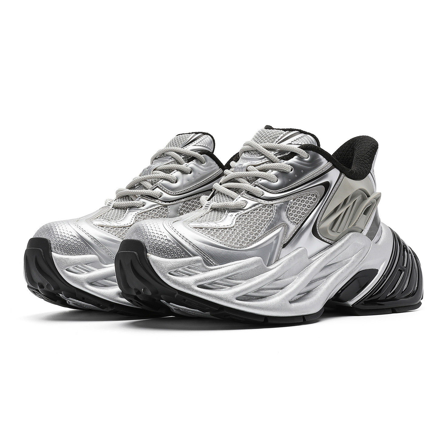 黑武士机甲老爹鞋男女2026春季新款厚底增高鞋复古百搭运动休闲鞋,淘宝优惠券,粉丝福利购,淘宝优惠卷