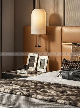 孔河简约时尚的几何文艺摆件样板房民宿酒店床头柜电视柜组合摆件